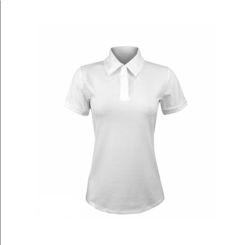 NWT Lole Cross court polo shirt in white LSW3613